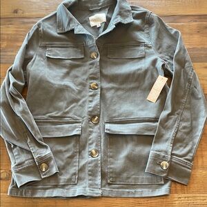 Angels Gray Utility Jacket Relaxed Fit